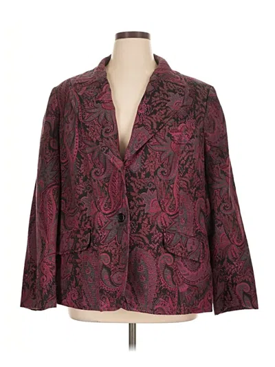 Pre-owned Covington Blazer Jacket In Burgundy