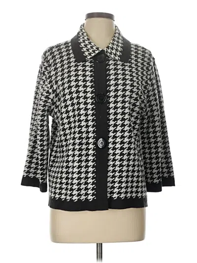 Pre-owned Covington Cardigan Sweater In Black