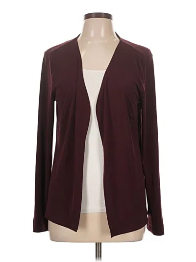 Pre-owned Covington Cardigan Sweater In Burgundy