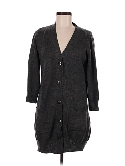Pre-owned Covington Cardigan Sweater In Gray