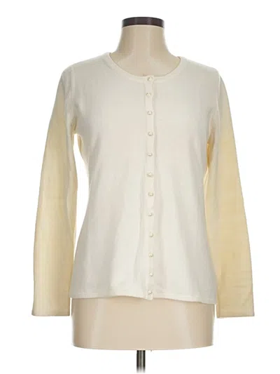 Pre-owned Covington Cardigan Sweater In Ivory