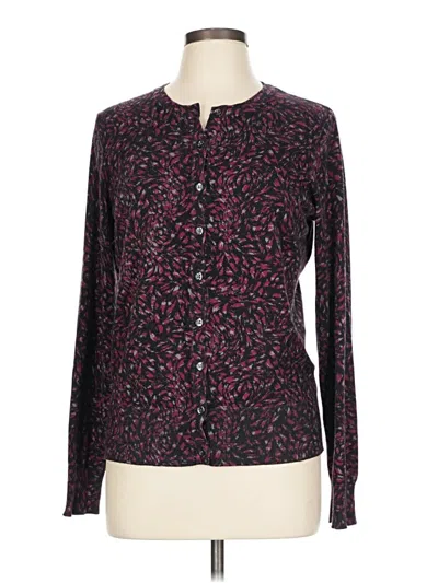 Pre-owned Covington Cardigan Sweater In Purple