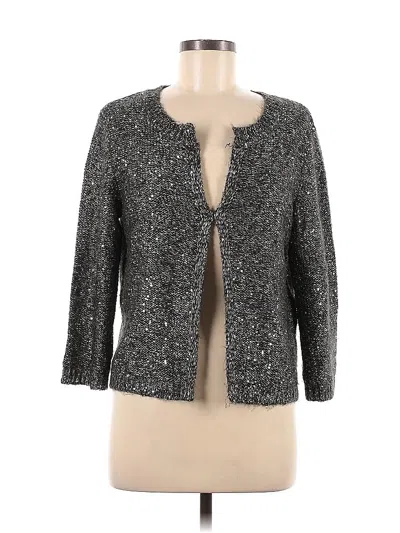 Pre-owned Covington Cardigan Sweater In Silver