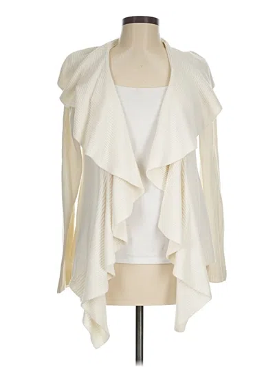 Pre-owned Covington Cardigan Sweater In White