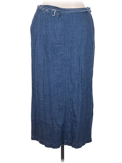 Pre-owned Covington Denim Skirt In Blue