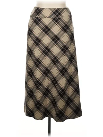 Pre-owned Covington Formal Skirt In Brown