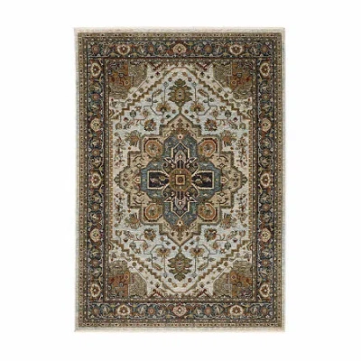 Covington Home Adeline Oriental Medallion Indoor Rectangular Accent Rug In Sand