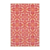 Covington Home Celestia Mixed Pile Floral Indoor Outdoor Rectangular Area Rug In Pink