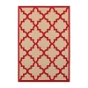 Covington Home Celestia Mixed Pile Lattice Indoor Outdoor Rectangular Area Rug In Red