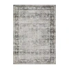 Covington Home Chelsea Distressed Oriental Washable Indoor Rectangular Area Rug In Black