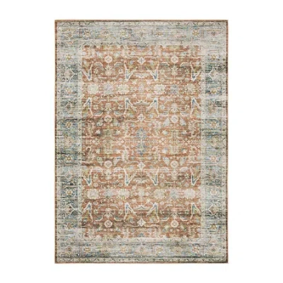 Covington Home Chelsea Distressed Oriental Washable Indoor Rectangular Area Rug In Brown