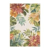 Covington Home Florentina Tropical Floral 42"x66" Indoor Outdoor Rectangular Runner In Sand