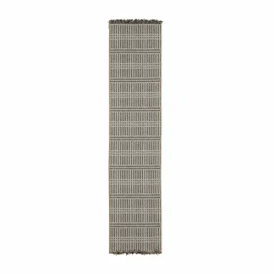 Covington Home Geneva Geometric Lines 22"x90" Indoor Outdoor Rectangular Runner In Sand