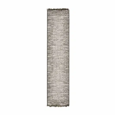 Covington Home Geneva Weathered Textures 22"x90" Indoor Outdoor Rectangular Runner In Sand