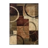 Covington Home Harlow Abstract Color Block Indoor Rectangular Area Rug In Brown