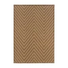 Covington Home Kehlani Chevron Stripe Indoor Outdoor Rectangular Accent Rug In Brown