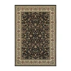 Covington Home Kerman Border Traditional Indoor Rectangular Area Rug In Black