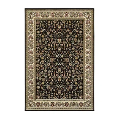 Covington Home Kerman Border Traditional Indoor Rectangular Area Rug In Black