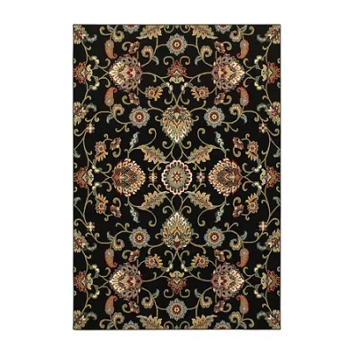 Covington Home Kerman Borderless Traditional Indoor Rectangular Area Rug In Black