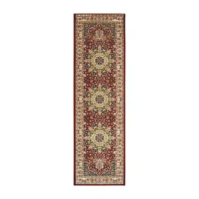 Covington Home Kerman Star Medallion 27" X 90" Indoor Rectangular Runner In Red