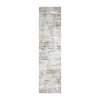 Covington Home Marcel Distressed Marble 24"x96" Indoor Rectangular Runner In Gray