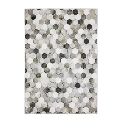 Covington Home Marcel Faux Hide Mosaic Indoor Rectangular Area Rug In Black