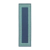 Covington Home Marquesas Border 2'3"x7'6" Indoor Outdoor Rectangular Runner In Blue