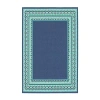 Covington Home Marquesas Border Indoor Outdoor Rectangular Accent Rug In Blue