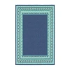 Covington Home Marquesas Border Indoor Outdoor Rectangular Area Rug In Blue