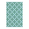 Covington Home Marquesas Floral Trellis Indoor Outdoor Rectangular Area Rug In Blue