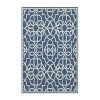 Covington Home Marquesas Intricate Trellis Indoor Outdoor Rectangular Accent Rug In Blue