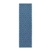 Covington Home Marquesas Morrocan Trellis 2'3"x7'6" Indoor Outdoor Rectangular Runner In Blue