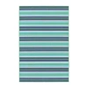 Covington Home Marquesas Multi Stripe Indoor Outdoor Rectangular Area Rug In Blue