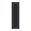 Covington Home Martinique Bordered 2'3"x7'6" Indoor Outdoor Rectangular Runner In Black