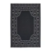 Covington Home Martinique Bordered Indoor Outdoor Rectangular Accent Rug In Black