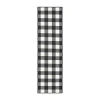 Covington Home Martinique Gingham Plaid 2'3"x7'6" Indoor Outdoor Rectangular Runner In Black