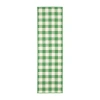 Covington Home Martinique Gingham Plaid 2'3"x7'6" Indoor Outdoor Rectangular Runner In Green