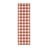 Covington Home Martinique Gingham Plaid 2'3"x7'6" Indoor Outdoor Rectangular Runner In Red