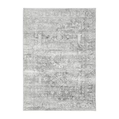 Covington Home Mirabelle Nomadic Persian Oriental Washable Indoor Rectangular Area Rug In Gray