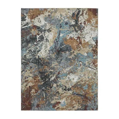 Covington Home Savannah Elements Indoor Rectangular Area Rug In Blue