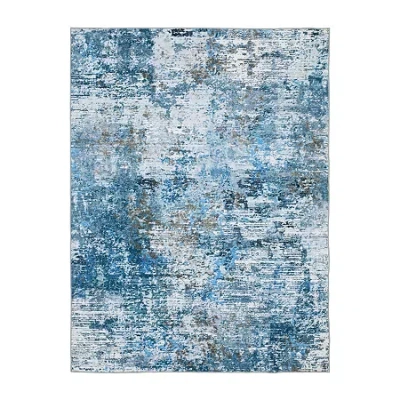 Covington Home Savannah Glacier Indoor Rectangular Area Rug In Blue