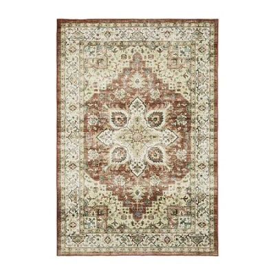 Covington Home Savannah Medallion Indoor Rectangular Area Rug In Red