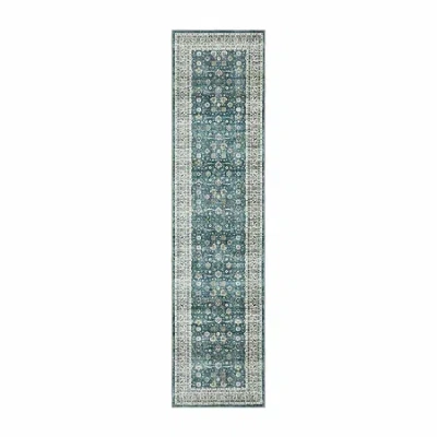 Covington Home Savannah Persian Inspired 24"x96" Indoor Rectangular Runner In Blue