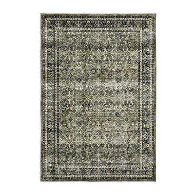 Covington Home Savannah Vintage Border Indoor Rectangular Accent Rug In Black