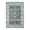 Covington Home Savannah Vintage Bordered Indoor Rectangular Accent Rug In Blue