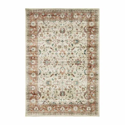 Covington Home Savannah Vintage Bordered Indoor Rectangular Area Rug In Brown