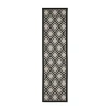 Covington Home Trieste Dble Diamond Indoor Outdoor Rectangular Runner In Gray
