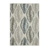 Covington Home Trieste Tropical Leaf Indoor Outdoor Rectangular Area Rug In Gray