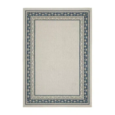 Covington Home Trieste Vintage Bordered Indoor Outdoor Rectangular Area Rug In Gray