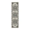 Covington Home Trieste Vintage Medallion Indoor Outdoor Rectangular Runner In Gray